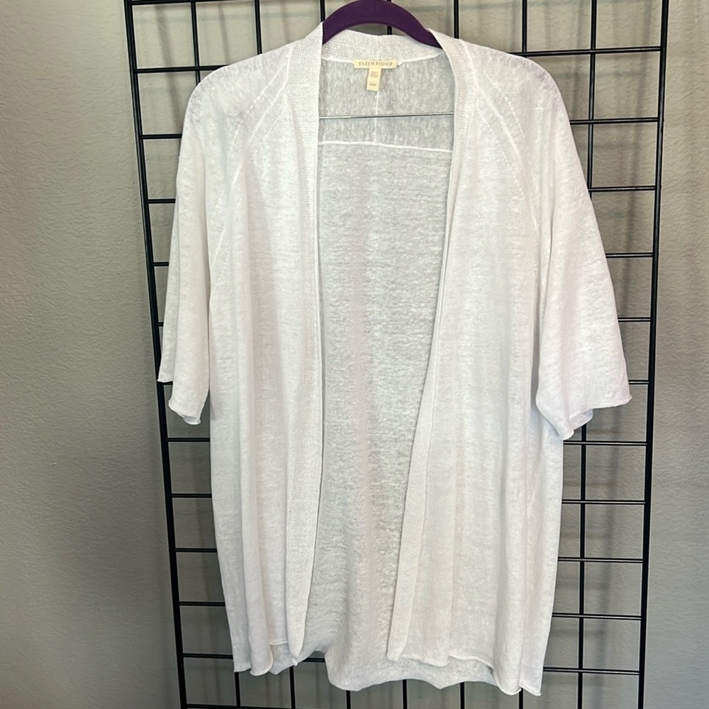 Eileen Fisher 100% Organic Linen Cardigan